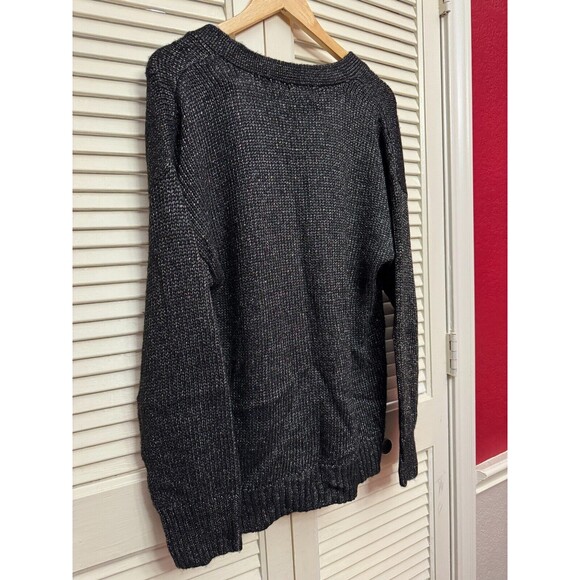 Open Edit Button Cardigan Sweater Gray Size Small - Picture 4 of 7